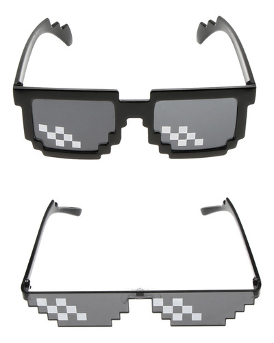 Novedosas Gafas De Sol En Forma De Mosaico Pixelado, Diverti