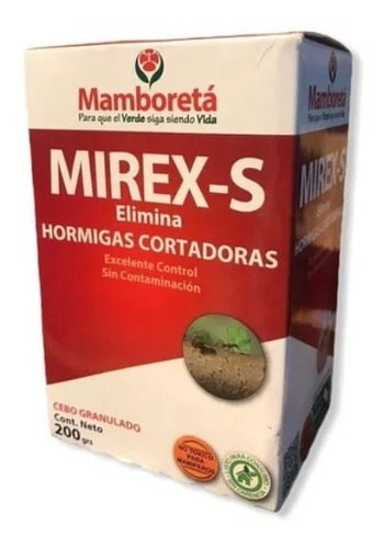 Mamboreta Mirex Mata Hormigas Cortadoras 200gr No Toxico 