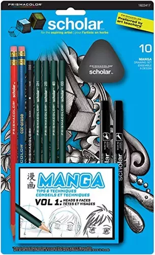  Prismacolor Académico Manga Conjunto De Dibujos,   Kit Piez