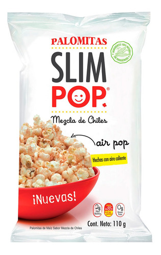 Palomitas Slim Pop Mezcla De Chiles 110 Gr