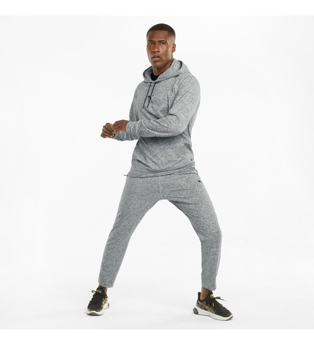 Sudadera Puma Deportiva Suave Cloudspun Gris Hombre Talla M