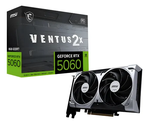 Placa de Vídeo  MSI GeForce RTX 5060 8GB Ventus 2X OC Edition