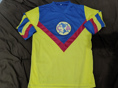 Jersey Club América 80s Local Retro Talla M 17 Zague (Usado)