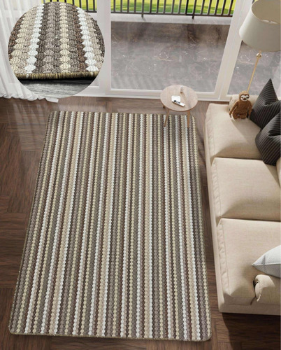 Alfombra Rustica Beige Multi Boucle 100x150cm Kreatex