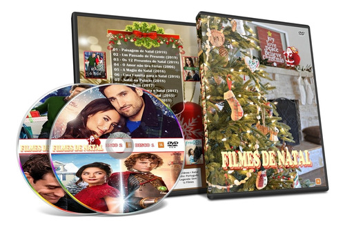 Dvd 12 Filmes Natal Dublado Presente De Natal | Parcelamento sem juros