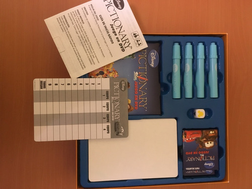 Juego De Mesa, Pictionary Disney Dvd De Mattel (Usado)