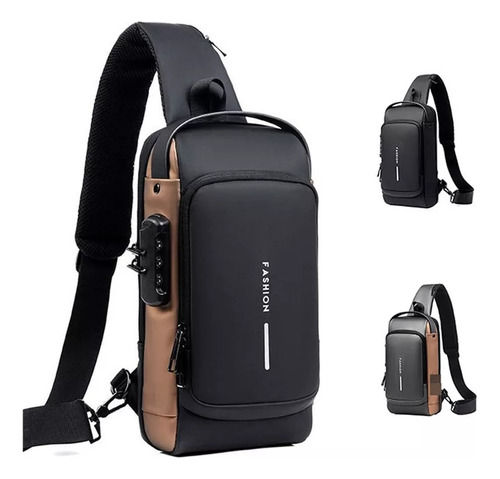 Bolsa Deportiva Antirrobo Para Hombre De Con Carga Usb