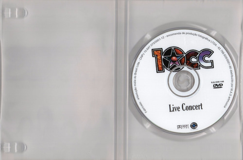 Dvd Música 10cc Alive The Classic Hits Tour - Novo Lacrado