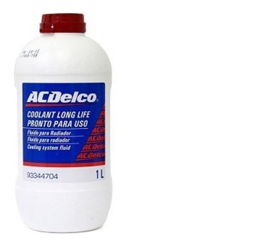 Aditivo Radiador Acdelco Vermelho 93344704 Diluído 1litro