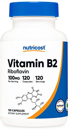Nutricost Vitamina B2 (riboflavin) 100 Mg, 120 Q4lsk