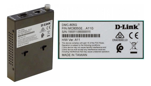 Convertidor De Medios Gigabit D-link 1-sfp Clickbox
