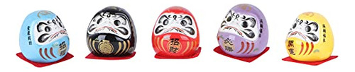 Aboofan 5pcs Mini Daruma Japonés Ochoko Cerámica De 7wq4o