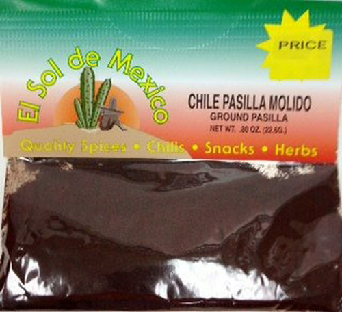 Pimienta Pasilla En Polvo El Sol De Mexico, 0.80 Oz