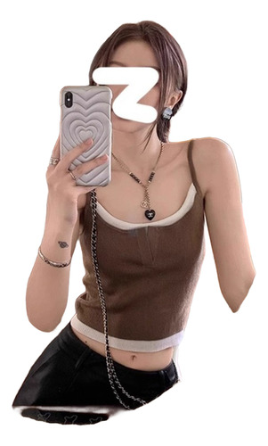 Chaleco Tipo Camisola De Corte Ajustado Para Chicas Caliente