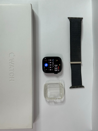 Apple Watch Series 9 41 Excelente Impecable Apple Care Negro Mesh Azul Acero (Usado)