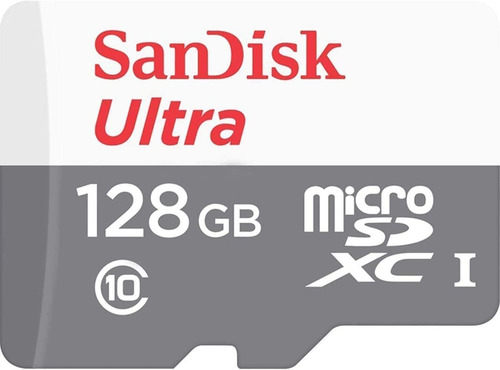 Imagem 1 de 3 de Cartão Memória Sandisk Ultra Micro Sd Xc 128gb C/ Adaptador