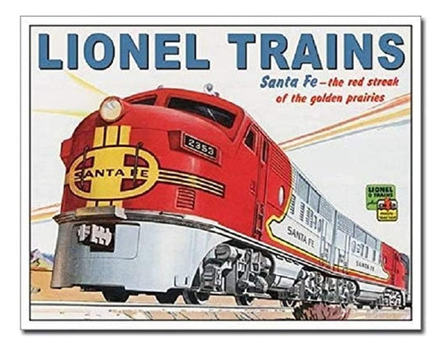 Ningfei Lionel Train Santa Fe Railroad Retro Ad Poster Wall 