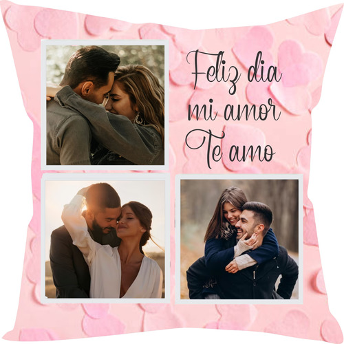  Almohadon 30x30 San Valentin Personalizado Cumpleaño +foto 