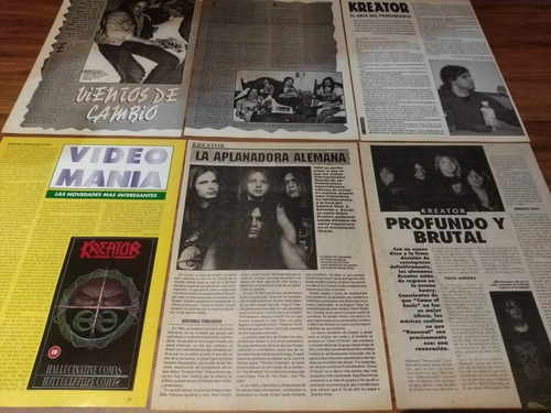 (ag108) Kreator * Recortes Revistas Clippings (Usado)