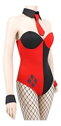 Traje De Cosplay C-zofek Super Heroes Para Mujer, Rojo Y Neg