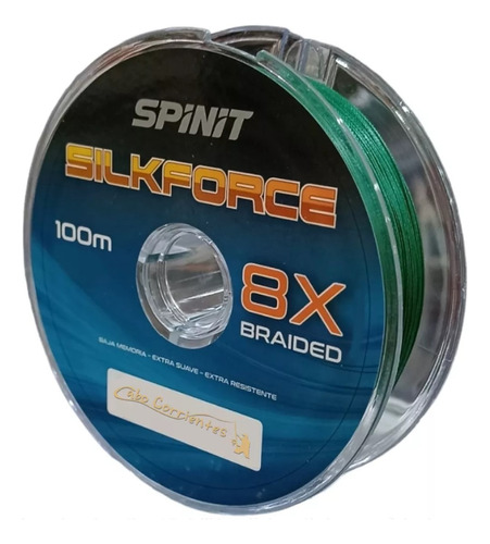 Multifilamento Spinit Silkforce 8x 16 Mm 20 Lb 100m Musgo