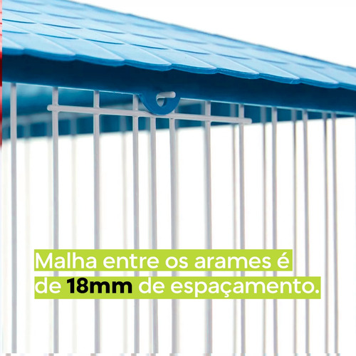 Gaiola para pássaros Vivopet Cockatoo com acessórios 1 Unidade