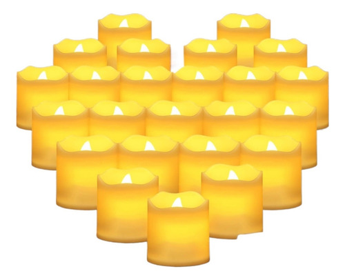 Velas Led Sin Llama, 24 Pcs Velas Led Con Ambiente Romántico