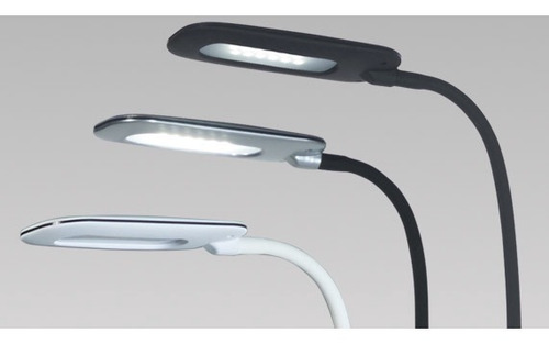Imagen 2 de 4 de Lampara De Pie Led Nerón Negra Flexible 4w /nexo