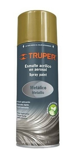 Pintura En Spray Color Oro Metalico- Truper 400ml