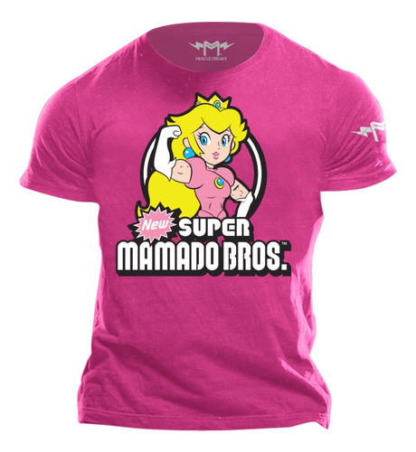 T-shirt Muscle Freaks Princesa Peach Mamadobros