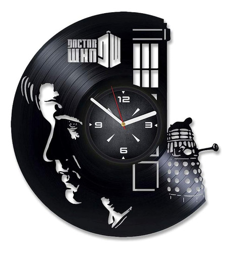 Reloj De Pared Para Discos De Vinilo De Doctor Who. Decoraci