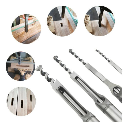 4 Brocas Cuadradas For Carpintería