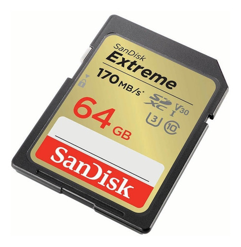 Memoria Sandisk Extreme Sd 64gb Uhs-i U3 170mb