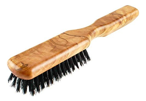 Cepillo De Pelo Shash 100% Cerdas De Jabalí Hecho A Mano En