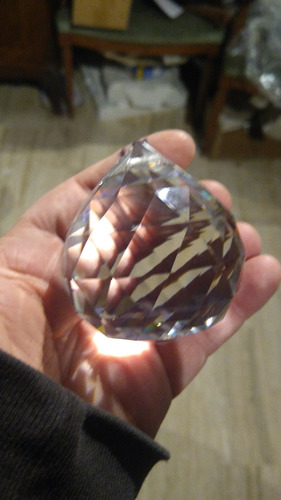 Imagen 2 de 4 de Navidad 1 Esfera 6 Cm Y 1 De 3 Cm Cristal Calidad Austria