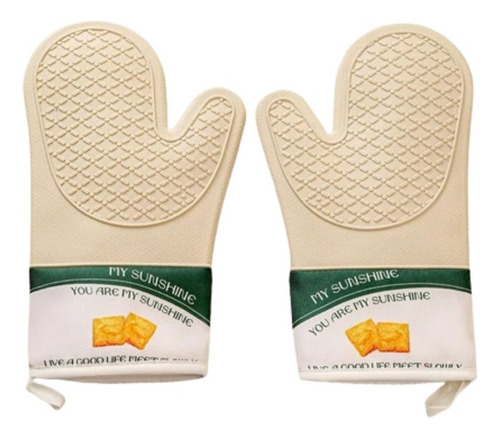 1 Par De Guantes Sencillos Con Estampado De Flores Resistent