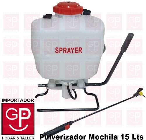 Pulverizador Fumigador Tipo Mochila 15 Lts Blanco G P