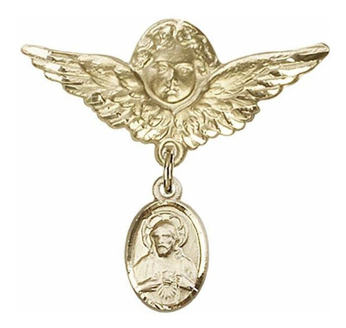 Insignia Bebe Colgante Escapular Angel Ala Pin