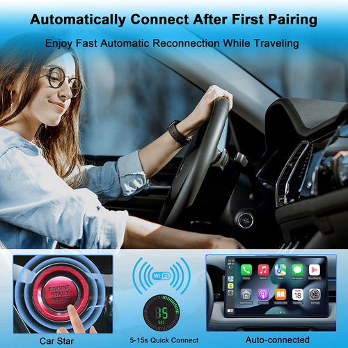 Adaptador Automático Carplay Android 2 En 1 Adaptador Carpla