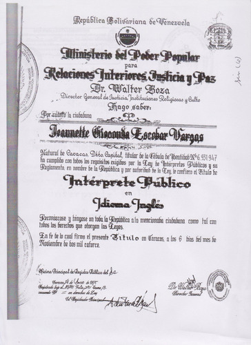 Imagen 5 de 12 de Traductora Certificada Legal-abogada-mediadora-tutora Online