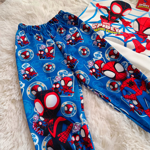 Conjunto Infantil De Spiderman Para Niño Pants Y Sudadera