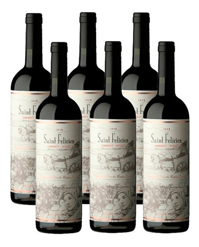 Vino Saint Felicien Cabernet-merlot X750ml Caja X6u - Enotek