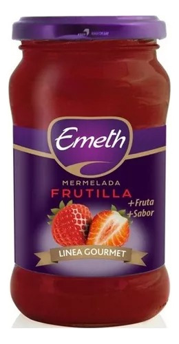 Mermelada De Frutilla Emeth Linea Gourmet Sin Tacc 454grs