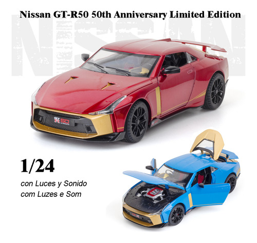 Nissan Gtr50 Edition 50º Aniversario Miniautos Metal 1/24