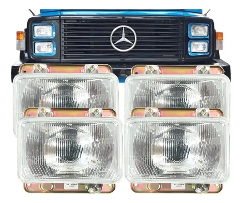 comprar Kit 4 Farol Mb  Cara Preta Mercedes 1113 1313 1513 2013