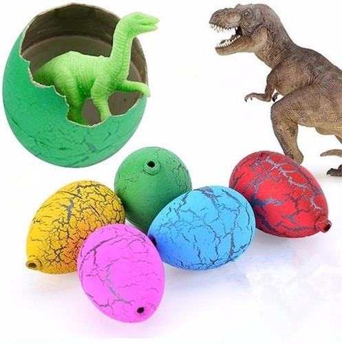 Huevos Sorpresa Dinosaurio Crecen En El Agua X 6 Unidades