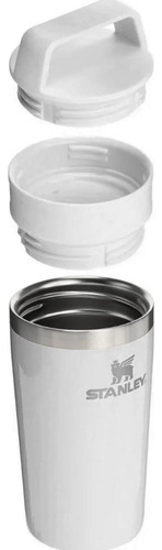 Vaso Térmico Stanley Café To-go Travel Mug 354 Ml. Blanco Lisa