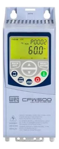 Inversor De Frequência Weg 4,3a 1cv 220v Cfw500a04p3s2nb20