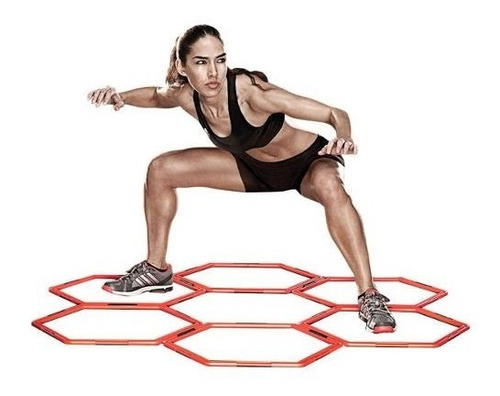 Set De Agilidad Grid Hexagonal - Escalera Crossfit - Sdmed