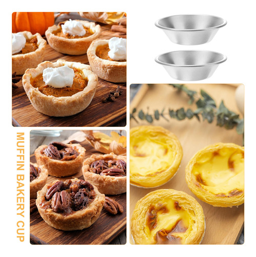 25 Moldes De Aleación De Aluminio Para Tartas De Huevo, Form
